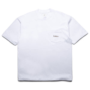 Politics Alt Logo Pocket Tee - White