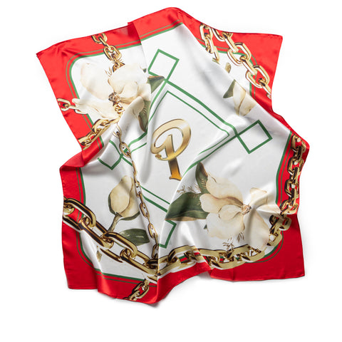 Politics Chain Scarf - Red