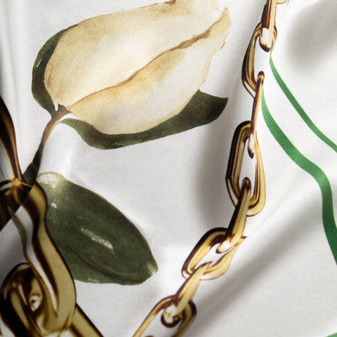 Politics Chain Scarf - Red