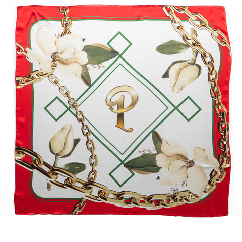 Politics Chain Scarf - Red