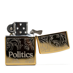 Politics Windproof Lighter - Gold