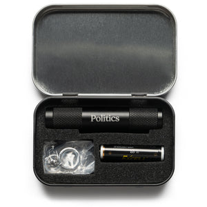 Politics Flashlight Keychain - Black