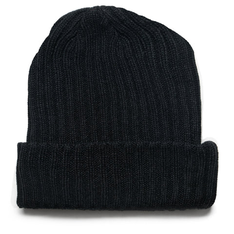 Politics Cuff Knit Beanie - Black