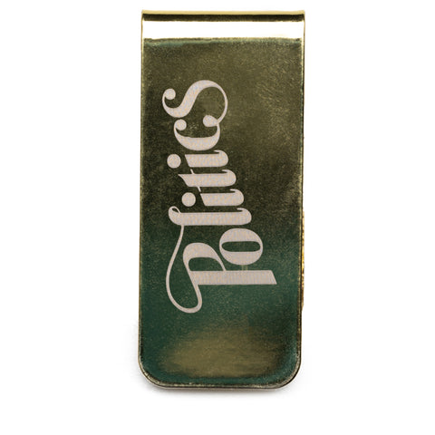 Politics Money Clip - Gold