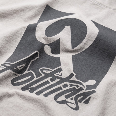 Politics Oversized Graffiti Tee - Cement
