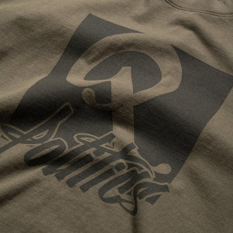 Politics Oversized Graffiti Tee - Army