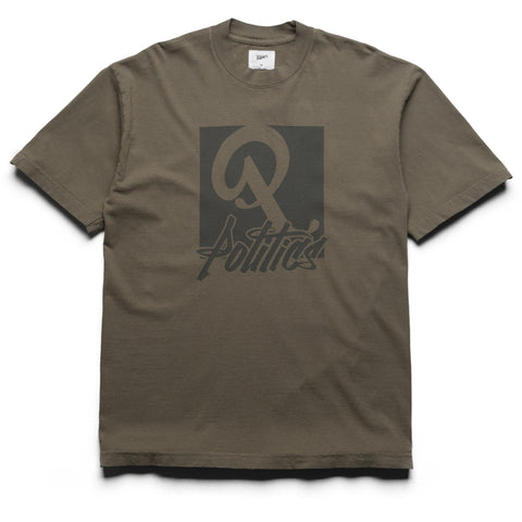 Politics Oversized Graffiti Tee - Army