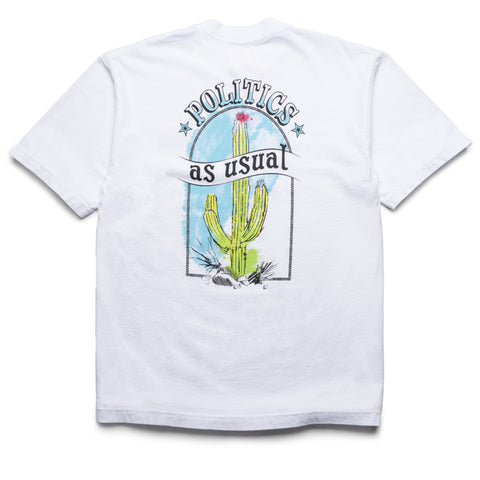 Politics Cactus Tee - White