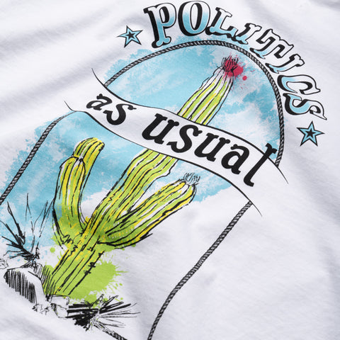 Politics Cactus Tee - White