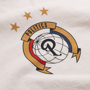 Politics Crest Tee - Creme