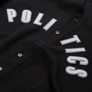 Politics Baseball Jersey - Black