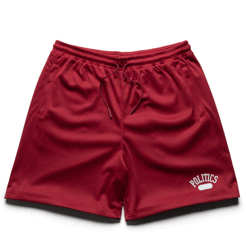 Politics Mesh Shorts - Cardinal
