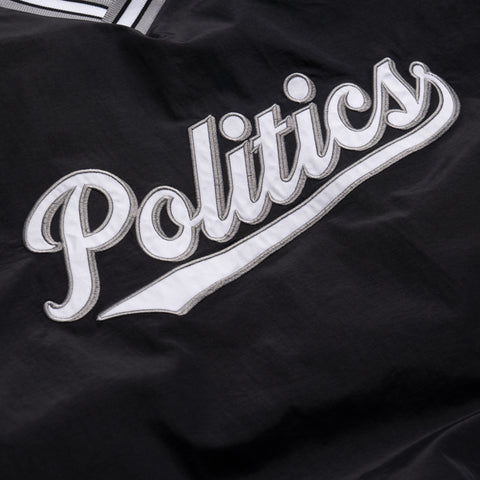 Politics Windbreaker Pullover - Black