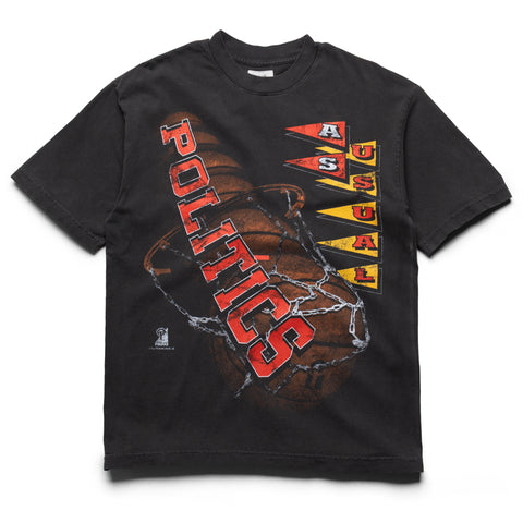 Politics Hoop Tee - Vintage Black