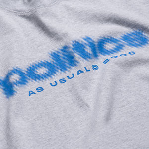 Politics Blur Tee - Ash