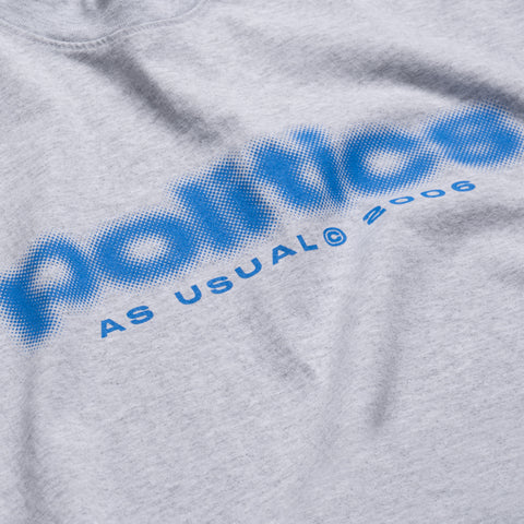 Politics Blur Tee - Ash