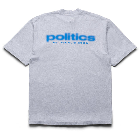 Politics Blur Tee - Ash