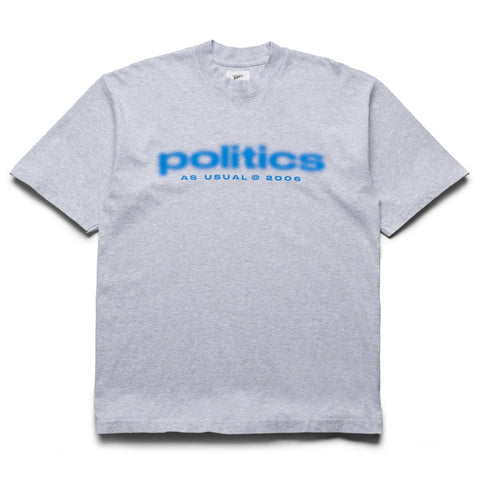 Politics Blur Tee - Ash