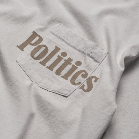 Politics Hawg Tee - Cement