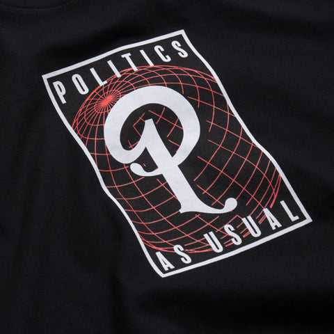 Politics Globe Tee - Black