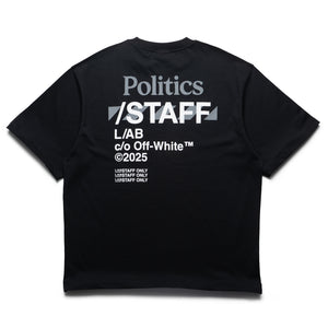 Politics x L/AB c/o Off-White Staff Tee - Black