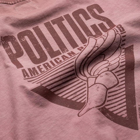Politics Flight Tee - Blush