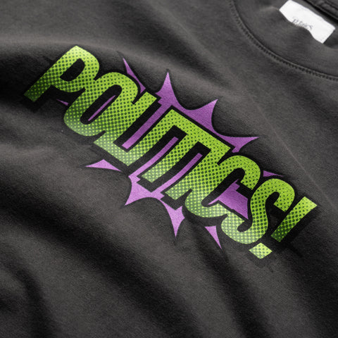 Politics Smash Tee - Vintage Black