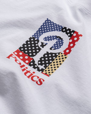 Politics Polka Dot Tee - White