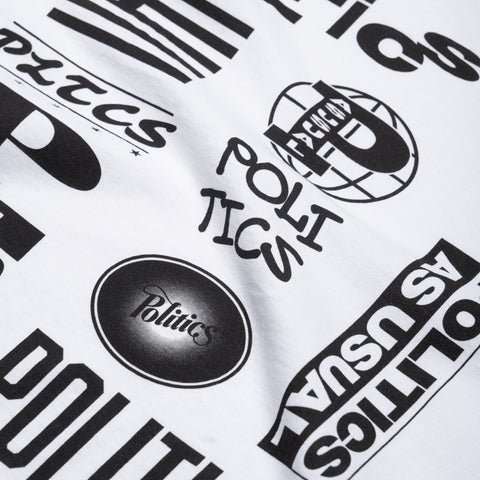 Politics Bootleg Tee - White