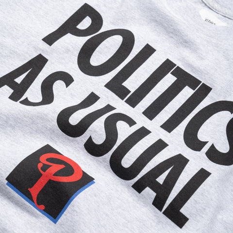 Politics Athletics Tee - Ash