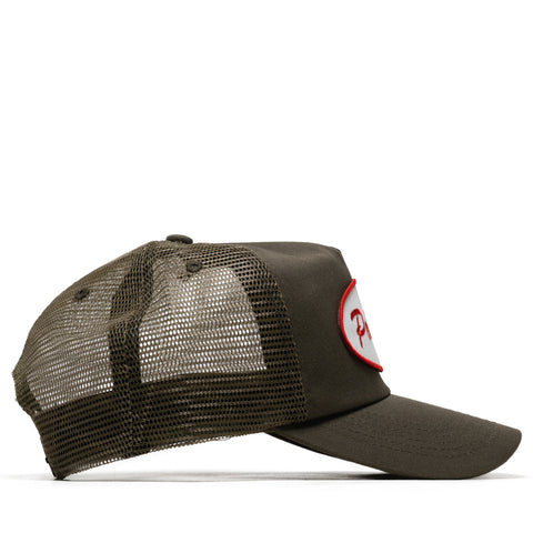 Politics Oval Trucker Hat - Brown