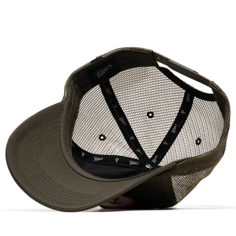 Politics Oval Trucker Hat - Brown