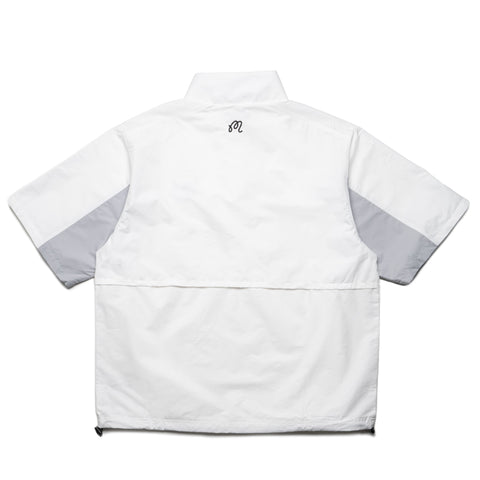 Malbon Golf Evergreen Nylon Windshirt - White