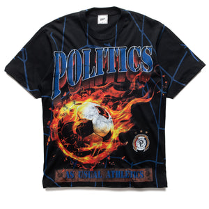 Politics Hat Trick Tee - Black