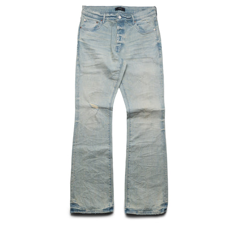 Purple Brand Low Rise Flared Leg Blowout Jean - Light Indigo