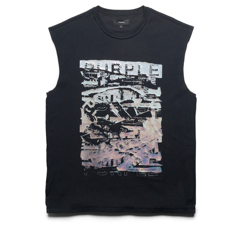 Purple Brand Foil Tank Top - Black