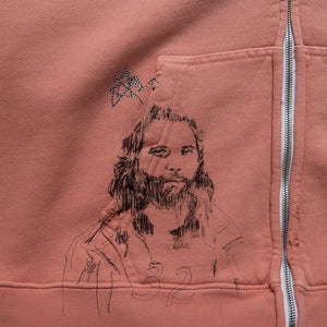 Paly Hollywood Alta Cienega Zip Hoodie - Pink