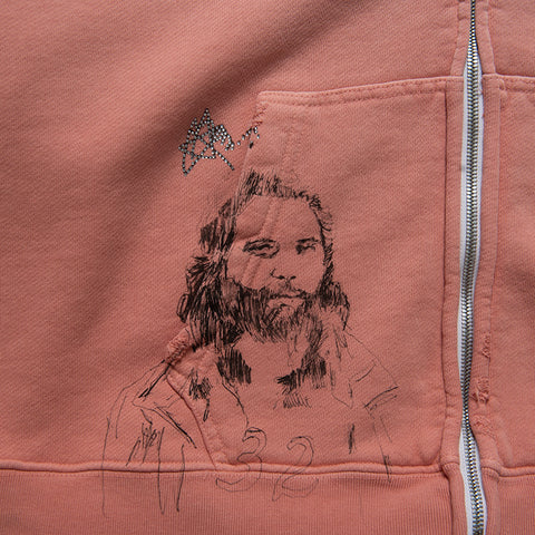 Paly Hollywood Alta Cienega Zip Hoodie - Pink