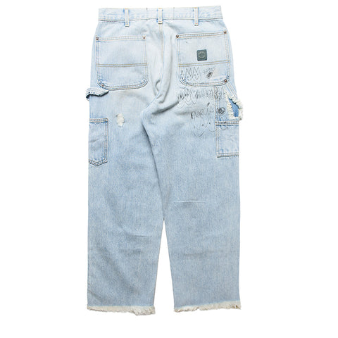 Paly Hollywood Busted Double Knee Jean - Indigo