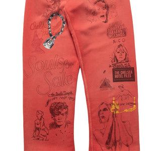 Paly Hollywood Chelseay Hotel Sweatpant - Red
