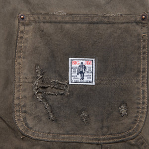 Paly Hollywood Been Thru It Waxed Canvas Double Knee Pant - Brown