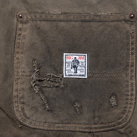 Paly Hollywood Been Thru It Waxed Canvas Double Knee Pant - Brown