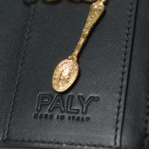 Paly Hollywood Ostrich Key Wallet - Black