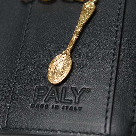 Paly Hollywood Ostrich Key Wallet - Black