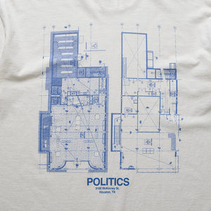 Politics Houston Blueprint Tee - Off White