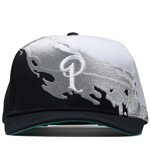 Politics Splash Snapback - Black/White