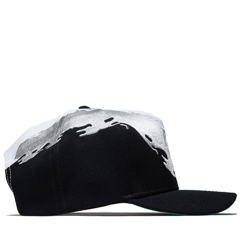 Politics Splash Snapback - Black/White