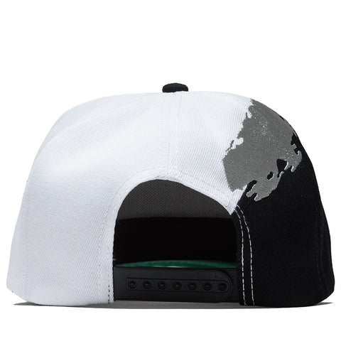 Politics Splash Snapback - Black/White
