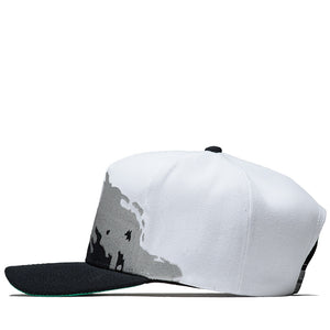 Politics Splash Snapback - Black/White