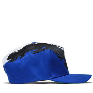 Politics Splash Snapback - Royal/White
